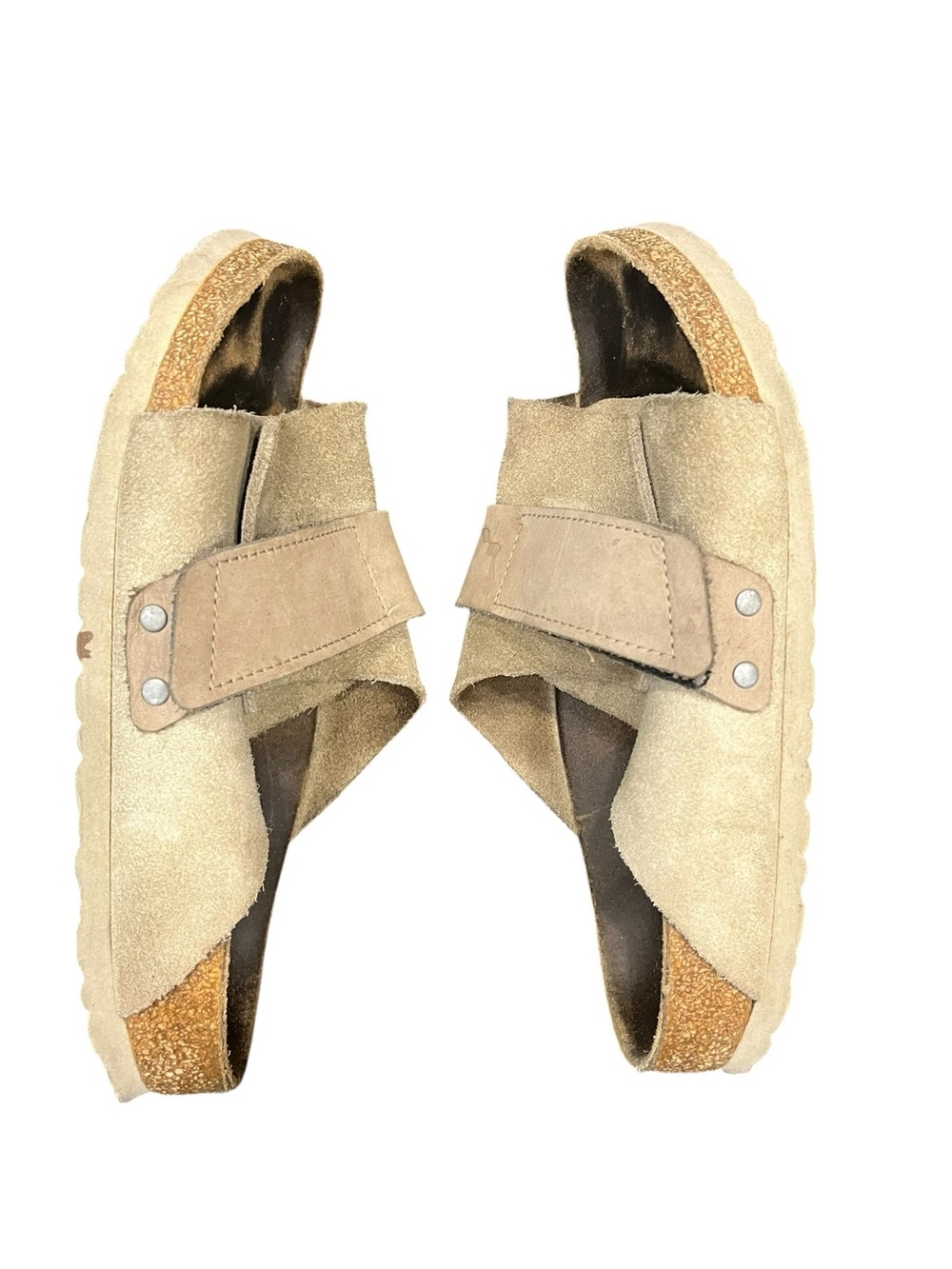 Birkenstock | Kyoto Taupe Suede Sandals 36EU / 37EU - Picture 8 of 12